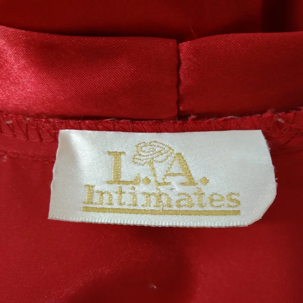 LA Intimates Red Robe - Picture 3 of 3
